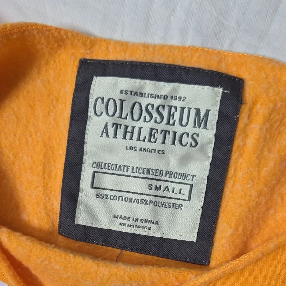 Colosseum Orange Off-the-Shoulder TN Volunteers Sweatshirt